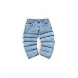 Levis 550 Relaxed Fit Jeans Mens 42x30 Light Wash Blue Denim 100% Cotton